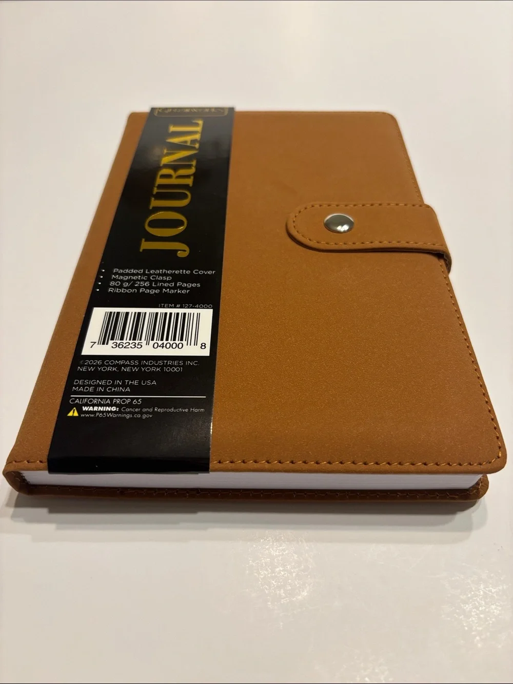 Greatworks Tan Padded Leatherette Journal